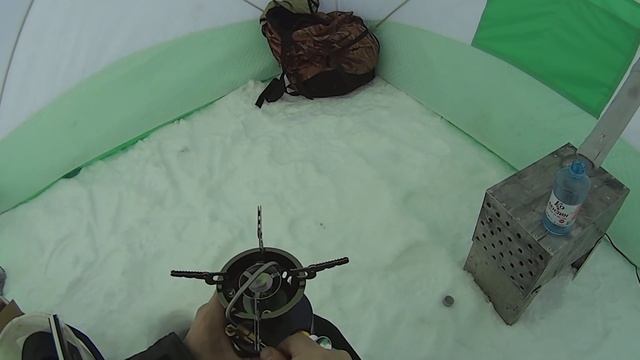 Бензиновая горелка для зимней рыбалки BRS-12. Обогрев зимней палатки. смотреть онлайн