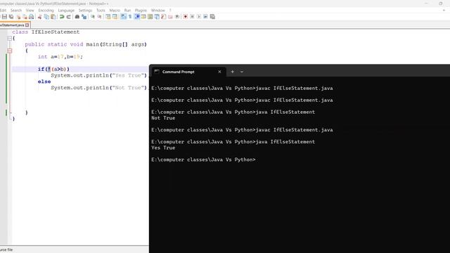 JAVA Vs Python_6 (not operator) смотреть онлайн