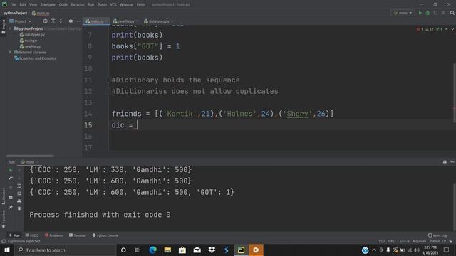 Dictionary in python | Python series #12 | 2021 смотреть онлайн