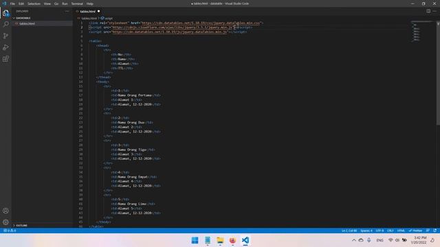 DataTables CDN - Tutorial Membuat DataTabel Menggunakan CDN смотреть онлайн
