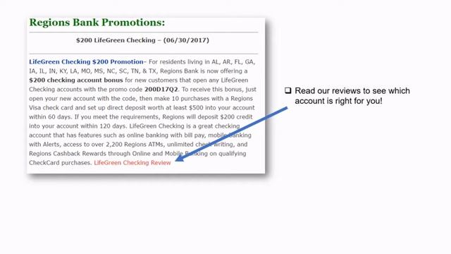 Regions Bank Promotions: $50-$400 Bonuses смотреть онлайн