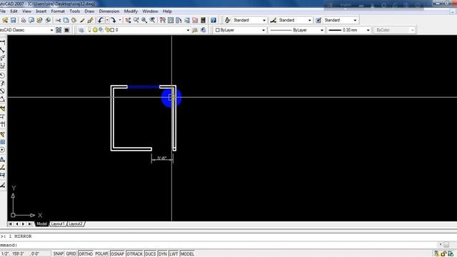 AuTOCad ofcet,trim,extend,fillet,miror,pickbox 5 смотреть онлайн