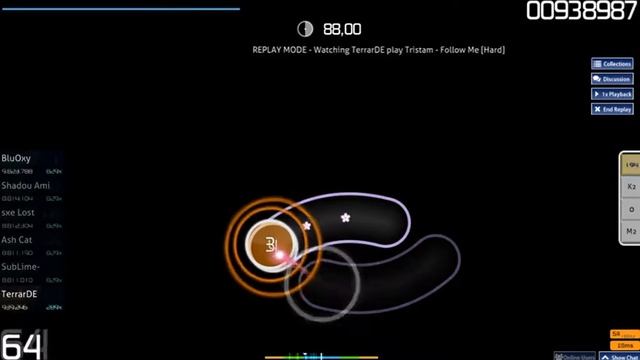 Osu! Tristam - Follow Me [Hard 3*] #9 смотреть онлайн