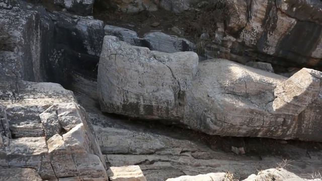 Greek Island NAXOS: Unfinished Ancient Marble Statue (7th Century BC) #travel #greekislands