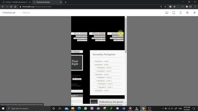 Simolio: Portfolio Bootstrap HTML Template смотреть онлайн