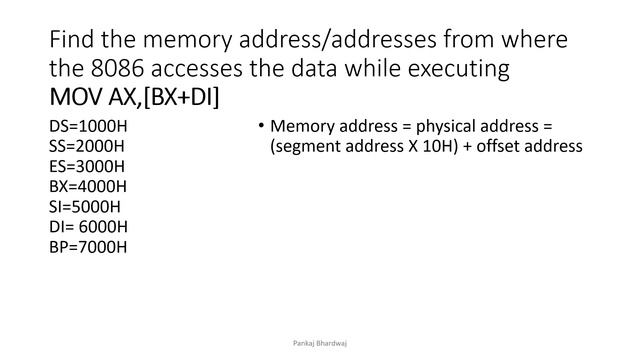Addressing Mode Address Calculation Question Solution смотреть онлайн