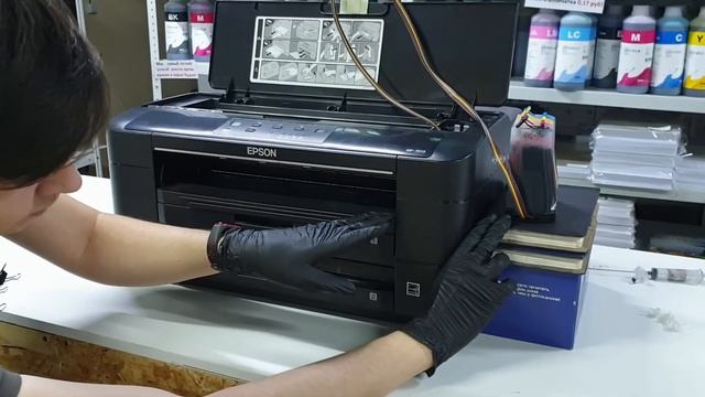 Как правильно использовать Epson с СНПЧ смотреть онлайн