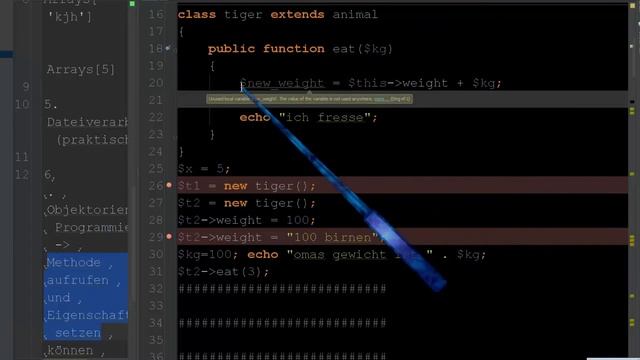 PHP Klasse Objekt Beispiel - tiger extends animal смотреть онлайн