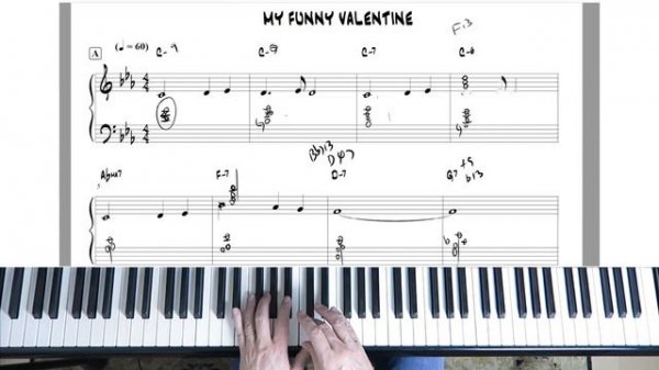 My Funny Valentine Piano Lesson 🎹 Intermediate to Advanced