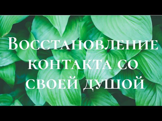 Восстановление контакта со своей душой смотреть онлайн