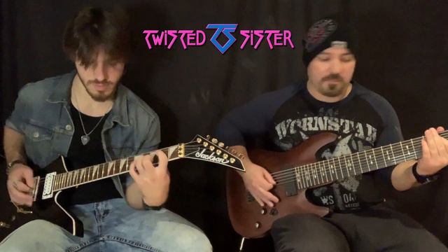 Twisted Sister:  We're Not Gonna Take It #guitarcover #fatherandson