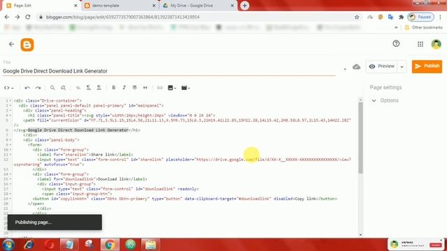 Google Drive Direct Download link generator Tool for Blogger смотреть онлайн