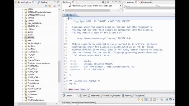 Лекция 4.2. Обзор MotorControlDemo . Курс "Разработка цифровых систем управления на К1921ВК01Т" смотреть онлайн