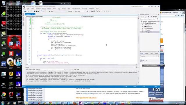 Demo overview of MongoDB NOSQL with Microsoft .NET C# and MonguVue GUI Client смотреть онлайн