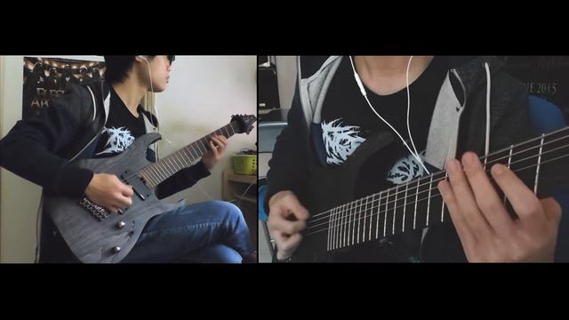 Amon Amarth--Guardians Of Asgaard guitar cover (Ibanez RGIF7 fanned fret 7/Emg 808X) смотреть онлайн
