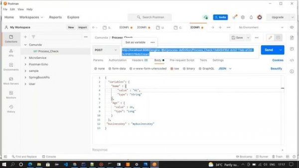 Camunda | How to get started with camunda? | Initiating a process through postman | Camunda