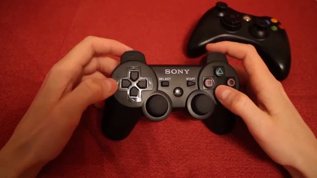 Sony DualShock 3 sixaxis vs XBOX 360 wireless controller впечатление и сравнение смотреть онлайн