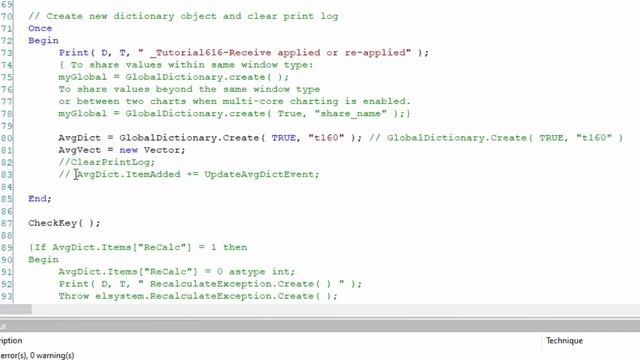 Tutorial 161 | Using the Global Dictionary to transfer data from chart to chart and to RadarScreen смотреть онлайн