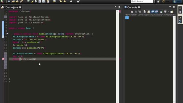 File IO in Java, InputStream, OutPutStream, FileWriter. смотреть онлайн