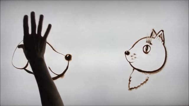 Рисуем песком с Баечни . Собачка и Котик смотреть онлайн