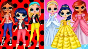 Герои Леди Баг - Диснеевские принцессы (7 Прекрасных Образов) - Бумажные Сюрпризы