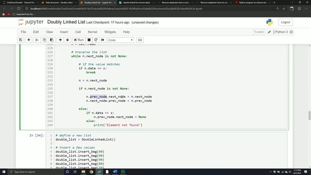 Doubly Linked List in Python | Part Four смотреть онлайн