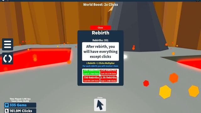 СДЕЛАЛ 99999 РЕБЕРТОВ И 99999 КЛИКОВ В СИМУЛЯТОРЕ КЛИКА В РОБЛОКС | Clicking Simulator 2.0 Roblox смотреть онлайн