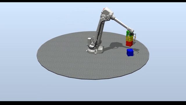 Robot That Builds And Destroys The Tower - RobotStudio Simulation смотреть онлайн
