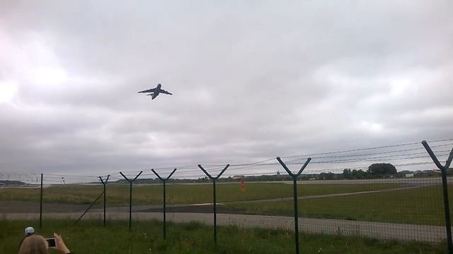Lockheed Galaxy c-5 Start Lotnisko Gdańsk Rębiechowo Takeoff смотреть онлайн