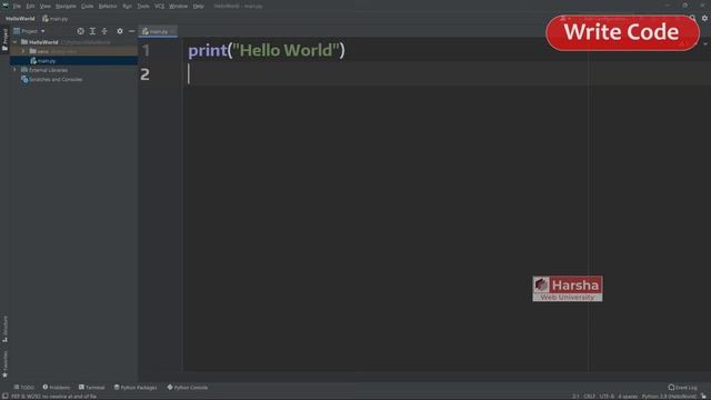 #02 First Program in Python | Python Tutorial for Beginners смотреть онлайн