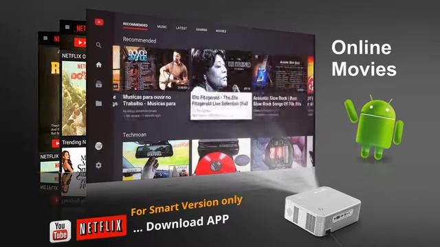 Byintek k15 full hd 4k 300 дюймов кинотеатр 1080p смарт android wifi лазерный светодиодный смотреть онлайн