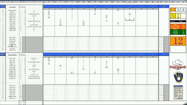 Strat-O-Matic Baseball EXCEL 1970-73 OPENING DAY! Rangers at Brewers смотреть онлайн