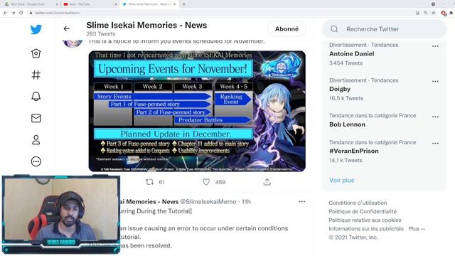 NOUVEAUX EVENEMENTS ! ENFIN DES CHALLENGES PVP !? ROADMAP NOVEMBRE/DECEMBRE | SLIME ISEKAI MEMORIES смотреть онлайн