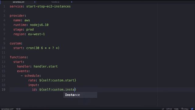 Scheduled Start/Stop of EC2 Instances using Lambda and Serverless смотреть онлайн