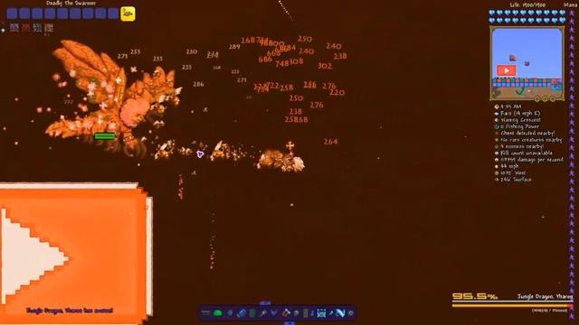 Terraria Supreme Buffed The Swarmer vs Calamity Mod Boss Rush смотреть онлайн