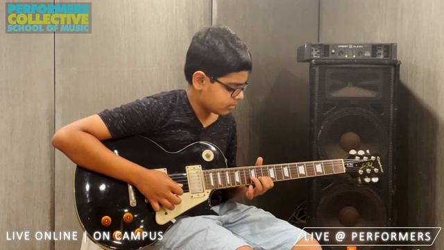 Shaun Kumar (15yrs Old) performing Shut up and Dance on the Electric Guitar смотреть онлайн