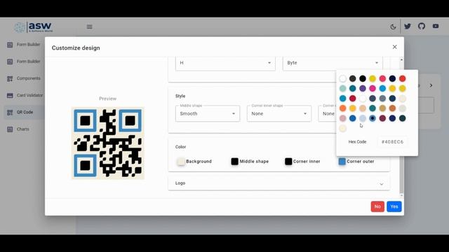 ASW QR Code with logo | customizable QR Code with logo #qrcode #qr смотреть онлайн