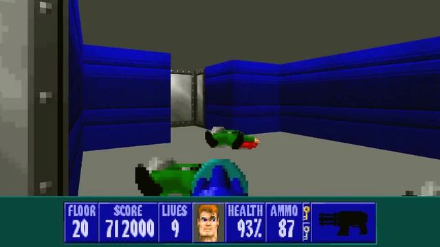 Wolfenstein 3D Spear of Destiny: Return to Danger - 20 Run Like Hell - All Secrets смотреть онлайн