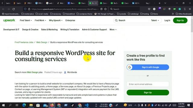 Web Design & elementor Wordpress Demand In Freelanching marketplace Toptal Upwork Batch 2 Class-22 смотреть онлайн