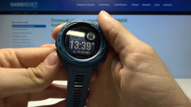 Как заблокировать кнопки на Garmin Instinct — Параметры безопасности смотреть онлайн