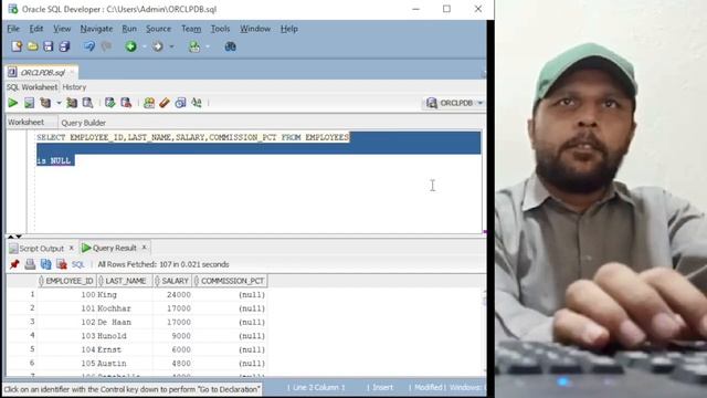 IS NULL/IS NOT NULL |Oracle SQL смотреть онлайн