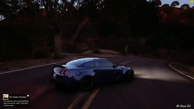 GTA5:Ultra-realistic Liberty Walk Ferrari 458 Spider drift scene that's too good to be true смотреть онлайн