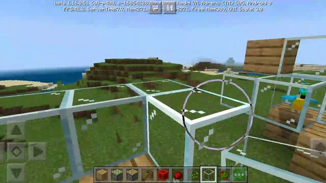 Minecraft PE Порхающий попугай в стекле. смотреть онлайн