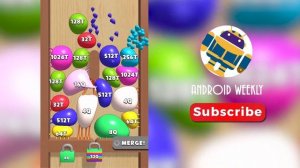Blob Merge 3D All 'Rainbow' Blobs | 2048 Merges Android Gameplay World Record