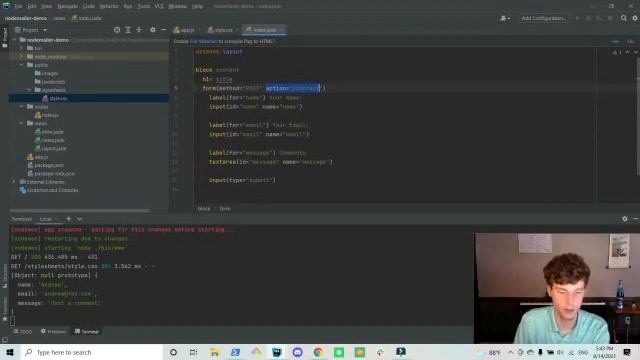 Easy and FREE Contact Forms In Express.js смотреть онлайн