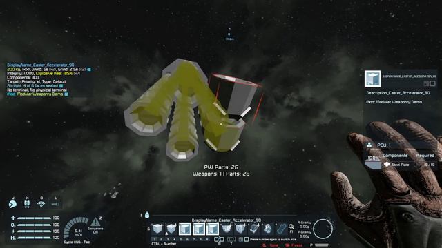 Early Modular Weapon Demo (Space Engineers) смотреть онлайн
