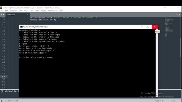 Geometry Calculator | Java | Coding Ninja смотреть онлайн