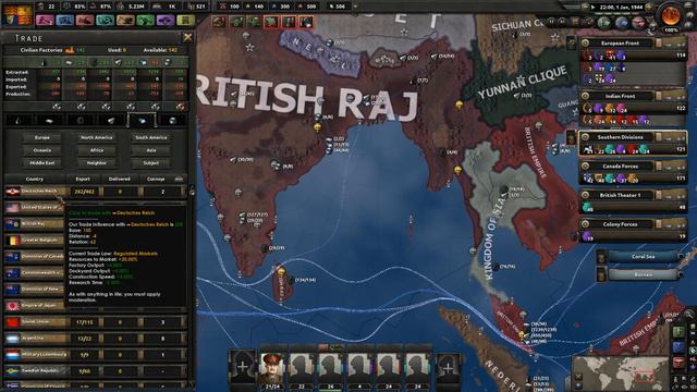 HOI4: Führerreich - British Empire #15 - смотреть онлайн