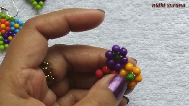 🎀🍡 Beaded Flower Triangle Earrings 🍡🎀 DIY Earrings (0083) смотреть онлайн