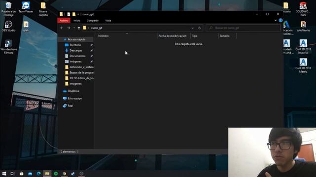 Configuración básica en GIT y comandos de navegación de directorios смотреть онлайн